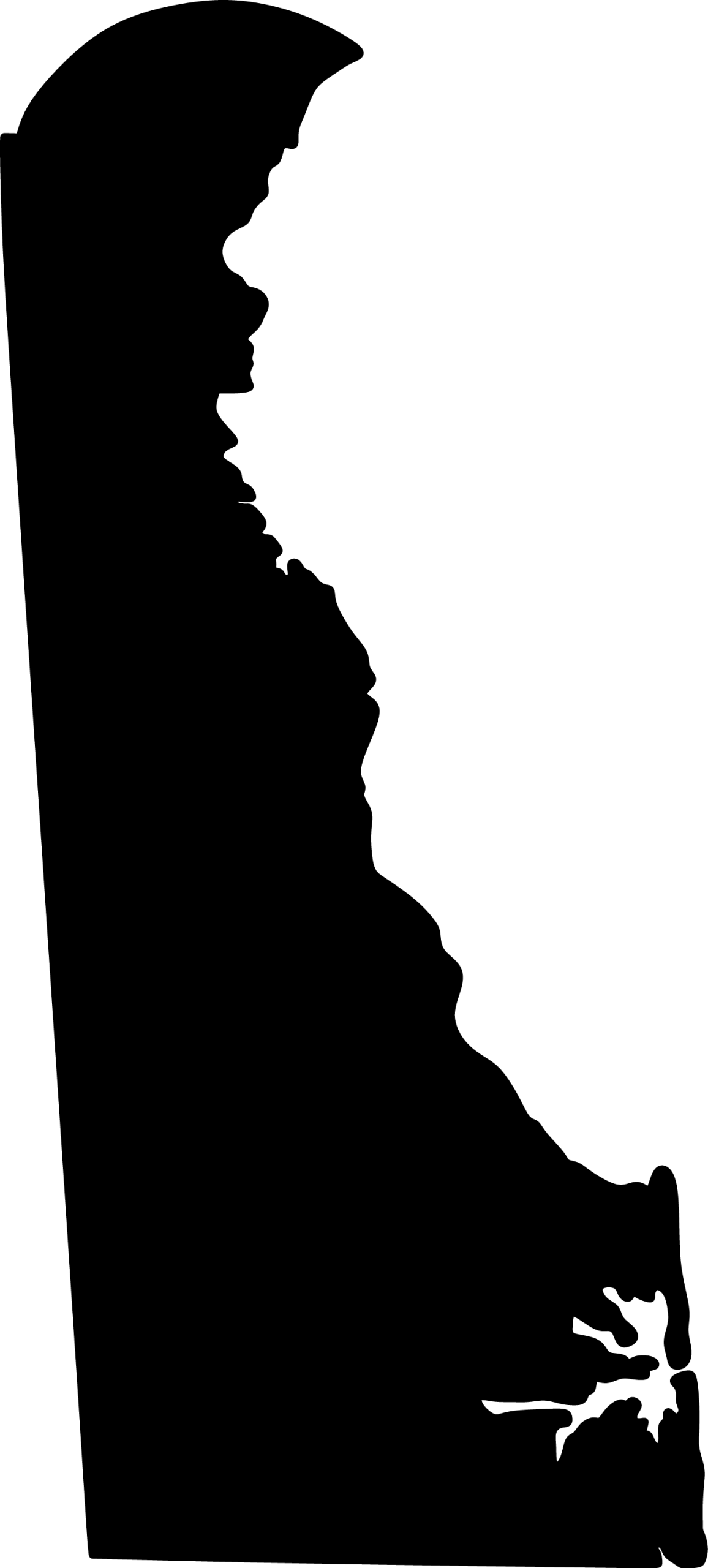 delaware state outline