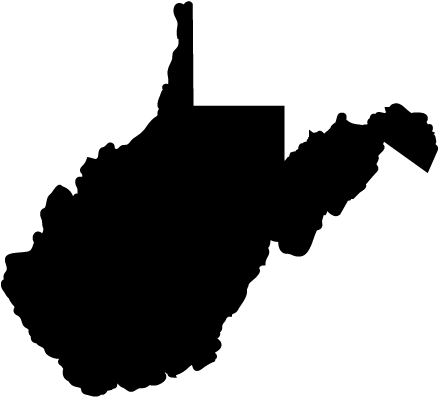 west virginia state outline
