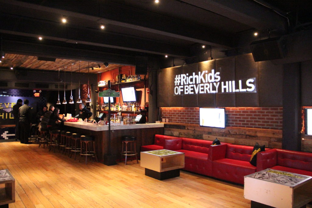 ITV America sponsored mixer uplighting and custom gobo lighting