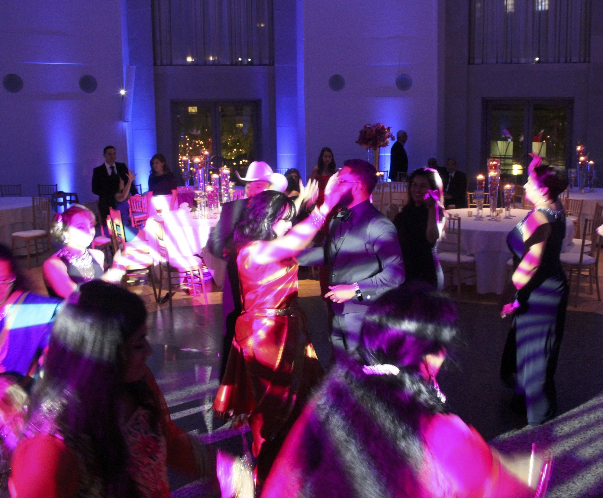 intelligent lighting reagan building wedding dc