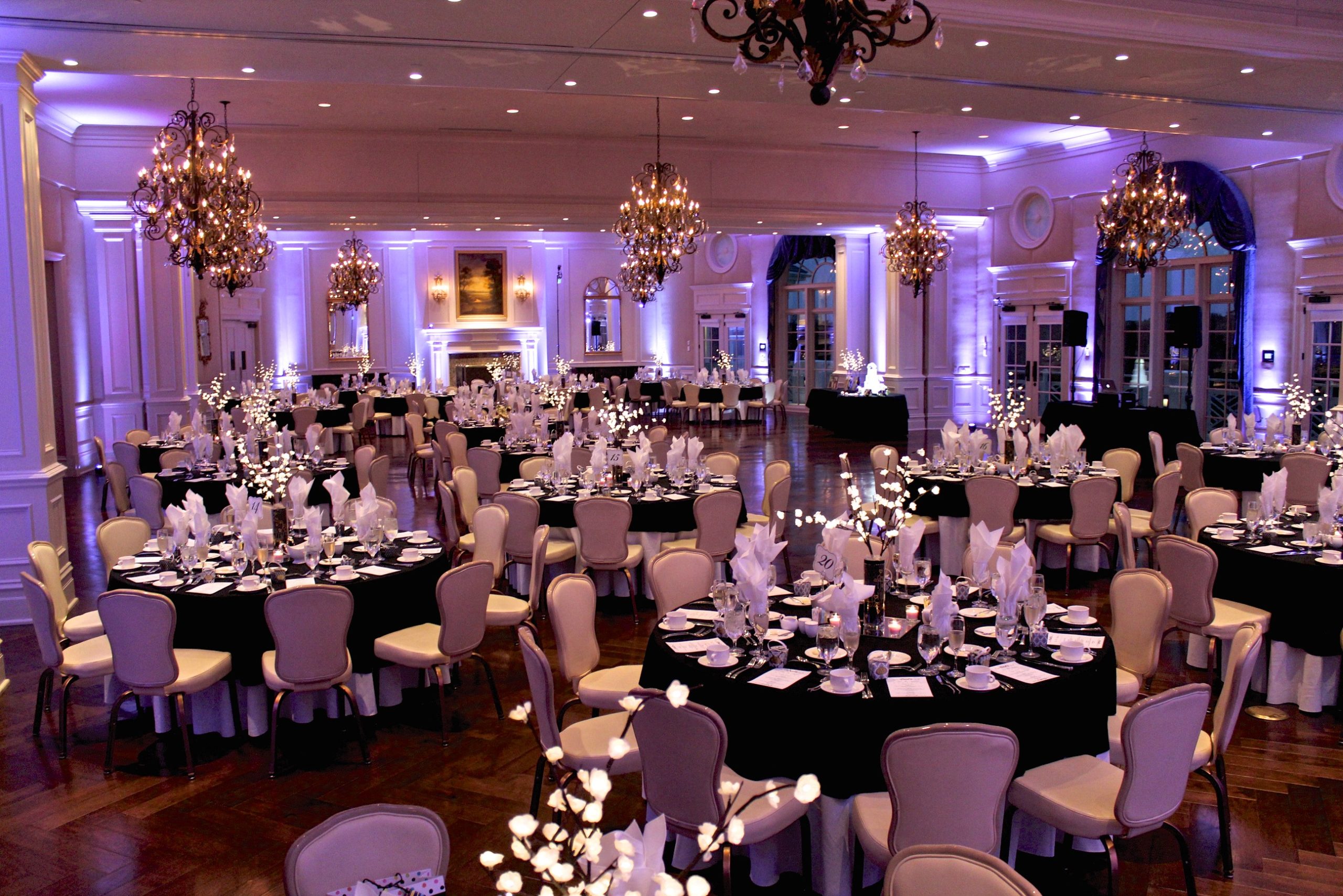army navy county club uplighting