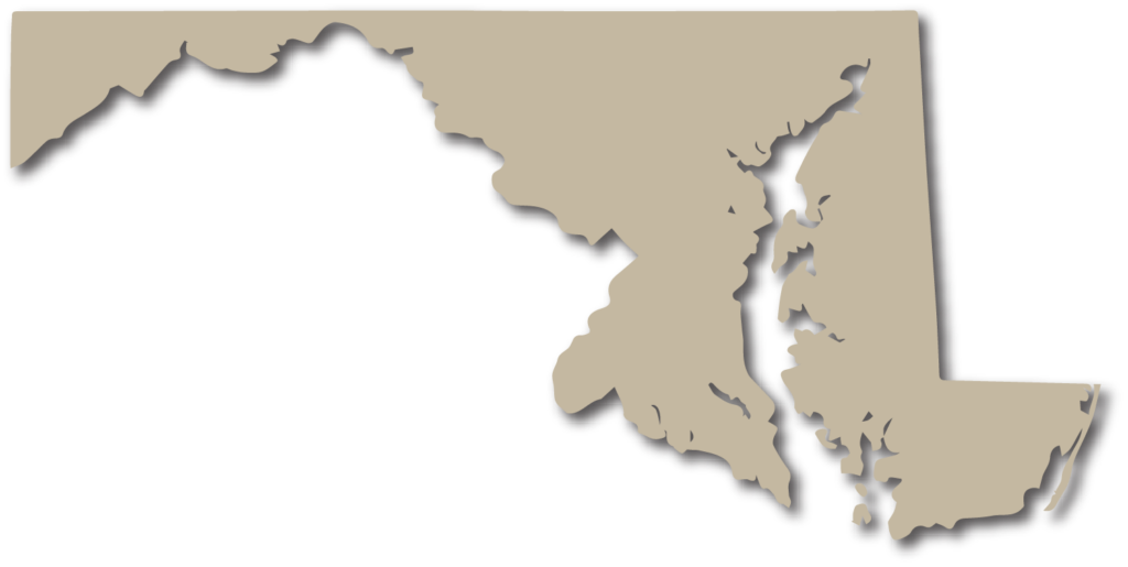 maryland state outline - annapolis