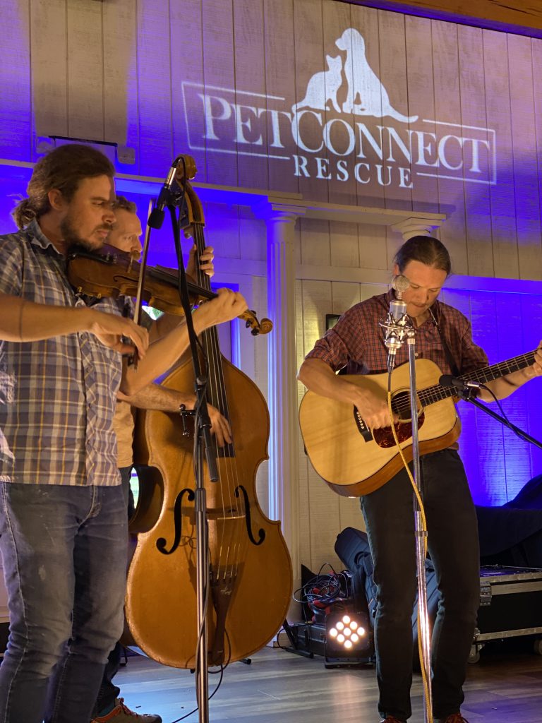 shadow creek purcellville bluegrass band lighting and custom gobo for pet connect rescue
